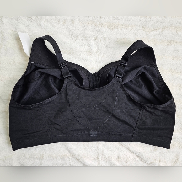 Glamorise MagicLift Front-Closure Posture Back Bra 48I Black - Picture 6 of 8